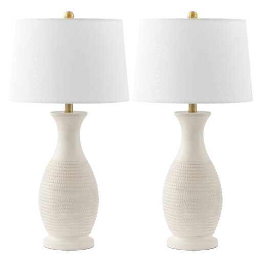 SAFAVIEH Lighting Bentlee Grey 30-inch LED Table Lamp (Set of 2) - 15"W x 15"D x 30"H - Image 14