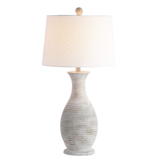 SAFAVIEH Lighting Bentlee Grey 30-inch LED Table Lamp (Set of 2) - 15"W x 15"D x 30"H - Image 7