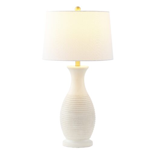 SAFAVIEH Lighting Bentlee Grey 30-inch LED Table Lamp (Set of 2) - 15"W x 15"D x 30"H - Image 11