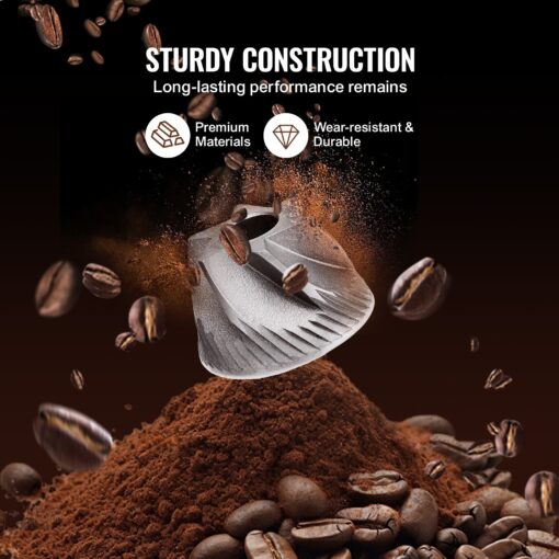 Coffee Maker with Grinder, Coffee Machine, Grind and Brew Coffee Maker for Auto Brew, for Home Office Restaurant - Image 8