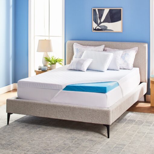 Serta Soothing Cool 3-Inch Gel Memory Foam Mattress Topper - Image 2