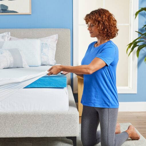 Serta Soothing Cool 3-Inch Gel Memory Foam Mattress Topper - Image 4
