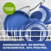 Granitestone Blue 20 Piece Nonstick Cookware and Bakeware Set