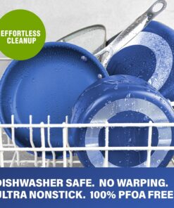 Granitestone Blue 20 Piece Nonstick Cookware and Bakeware Set